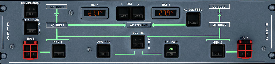 Overhead Electrical Panel